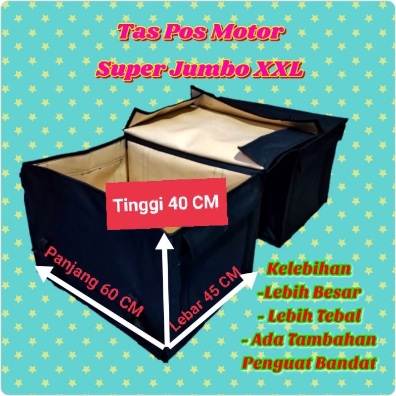 Jual Tas Pos Motor Super Jumbo Xl Srandul Super Jumbo Xl Tas Obrok