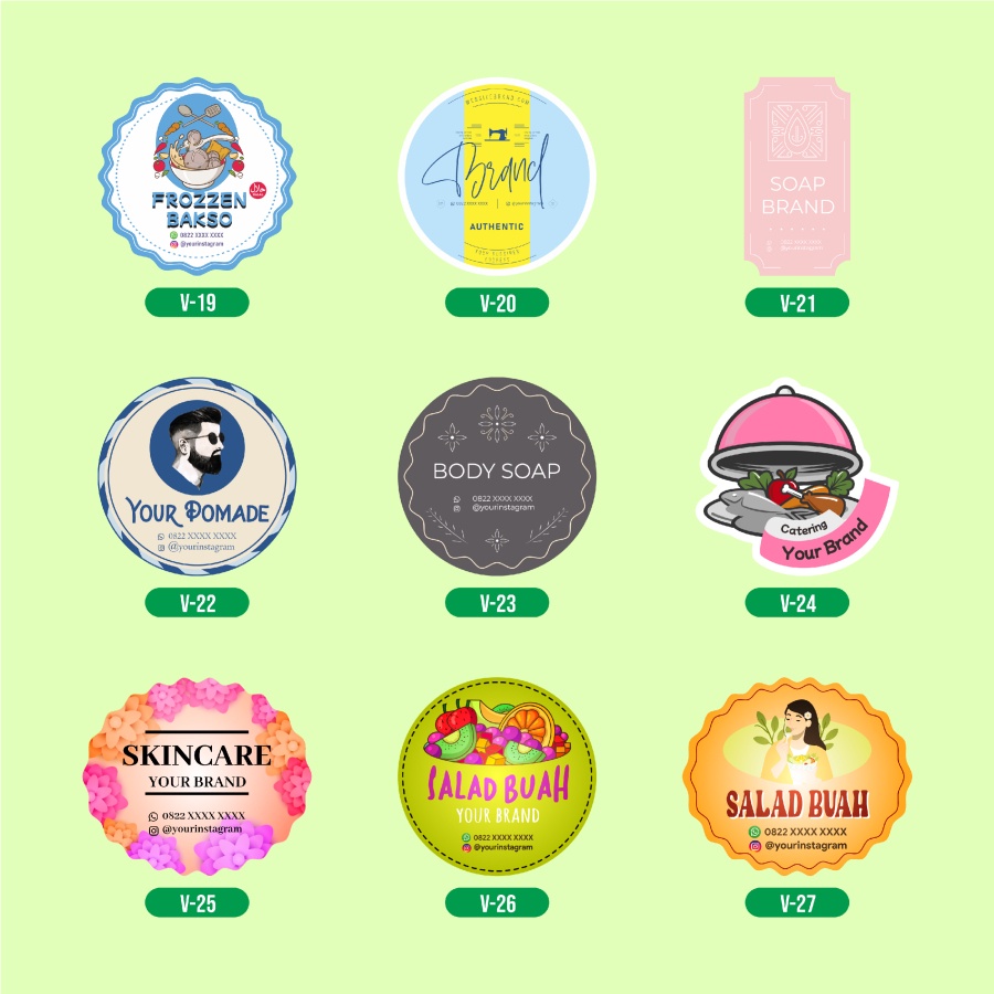 Jual Print Sticker Label Produk Cetak Stiker Lebel Pruduct Kemasan Cup ...
