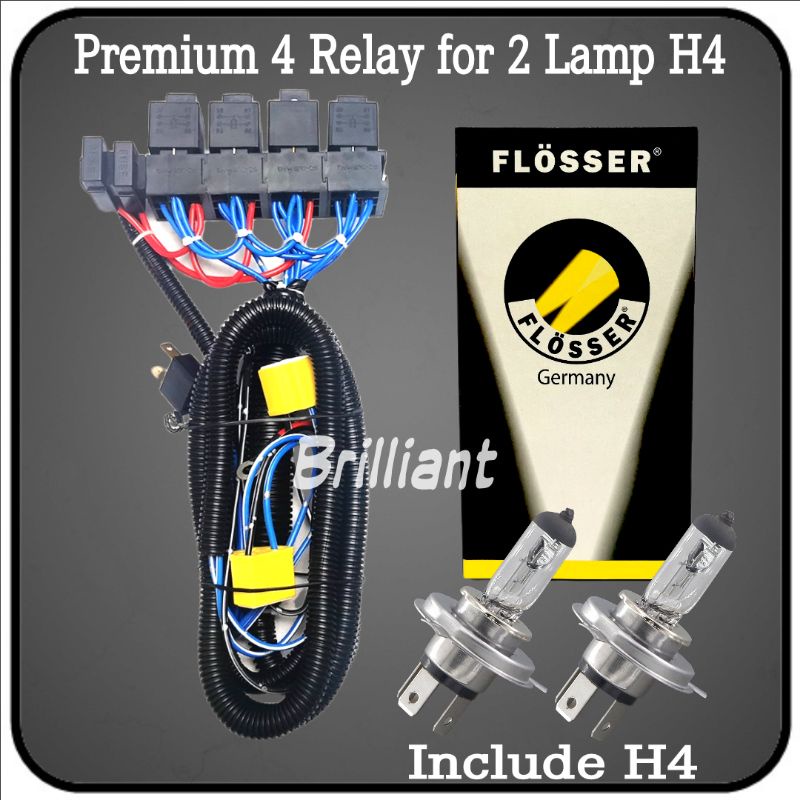 Jual Kabel Set Relay Lampu Mobil Flosser Original Relay For