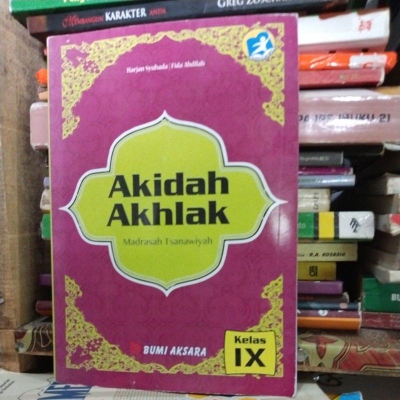 Jual Buku Aqidah Akhlak Kelas 9 3 Mts Bumi Aksara 