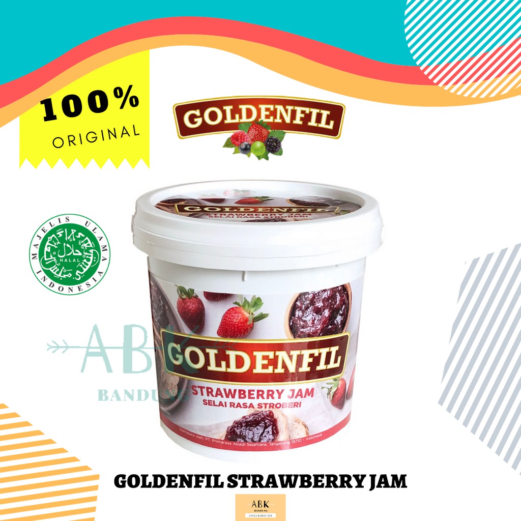 Jual Goldenfil Strawberry Jam 1kg Selai Stroberi Goldenfill 1 Kg