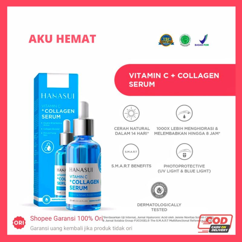 Jual Hanasui Vitamin C + Collagen Serum New Look & Improved Formula ...