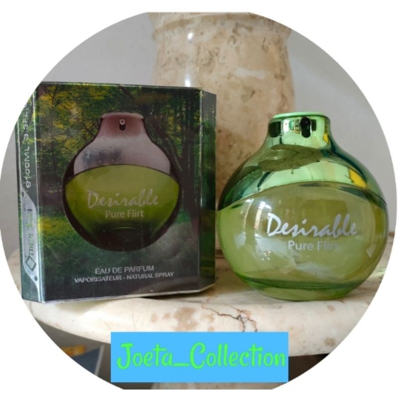 DESIRABLE EDP 100 ML BY OMERTA PARFUM ORIGINAL BPOM, GARANSI NO ORI UANG  KEMBALI