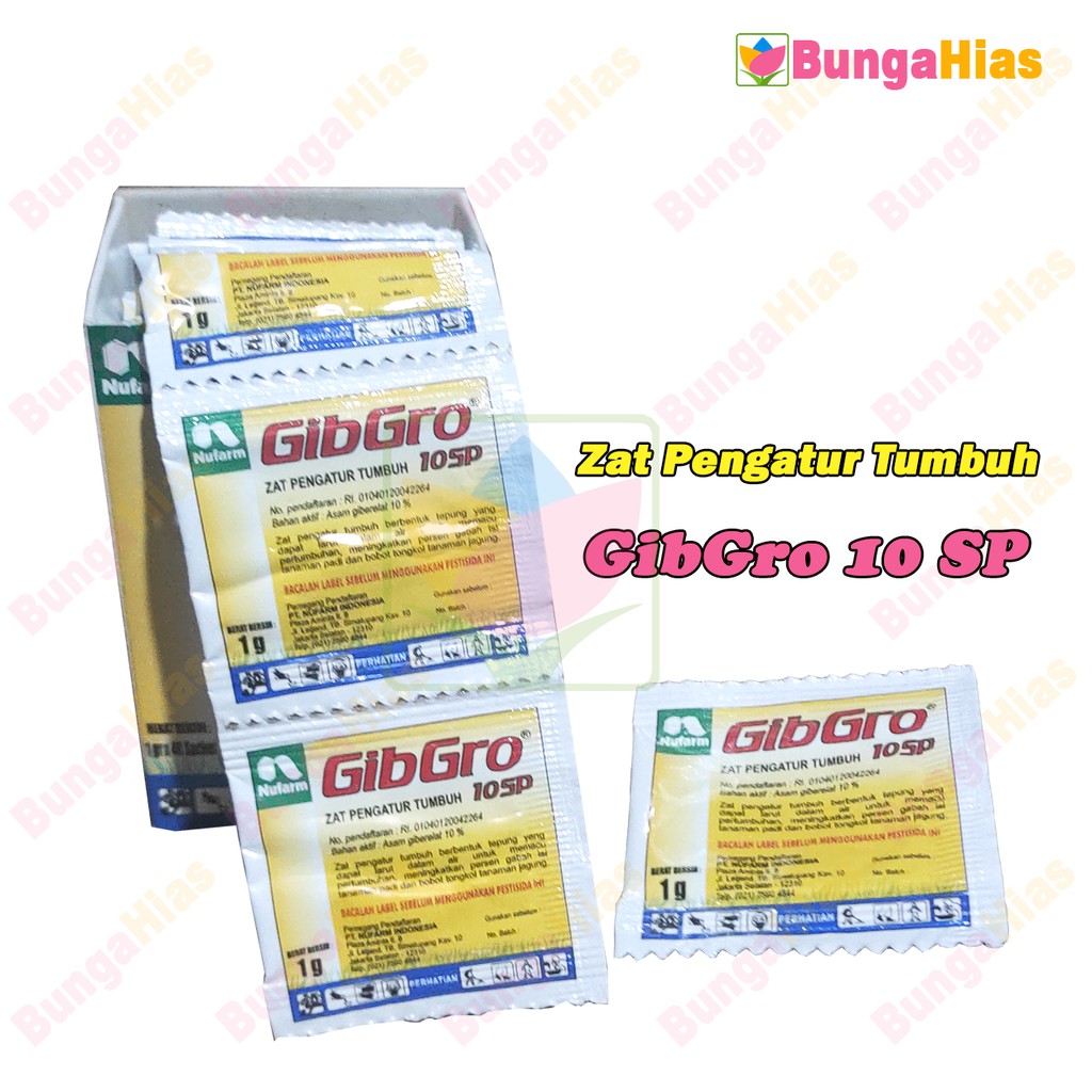 Jual GibGro 10 Sp 1 Gram Kemasan Sachet ZPT Penyubur Tanaman Padi Gabah ...