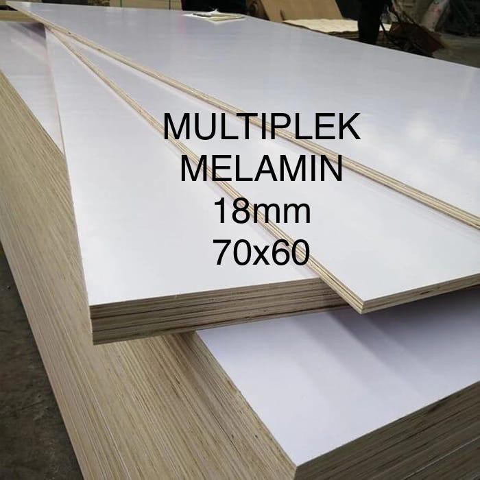 Jual Triplek / Multiplek melamin putih 18mm (70x60)cm, melaminto ...