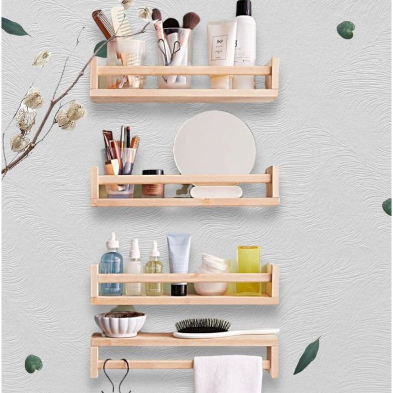 Jual Rak dinding kayu serbaguna / Rak dinding minimalis panjang 40 cm