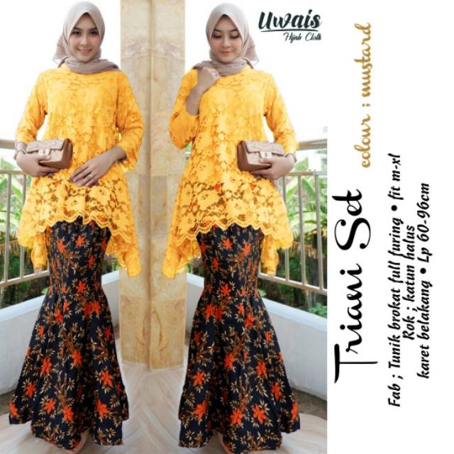 Jual TRIANI SET TUNIK & ROK BATIK ORIGINAL BY UWAIS | Shopee Indonesia