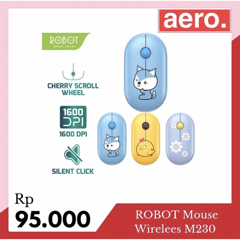 Jual Mouse Wireless Robot M Silent Key Desain Lucu Kualitas Bagus Shopee Indonesia