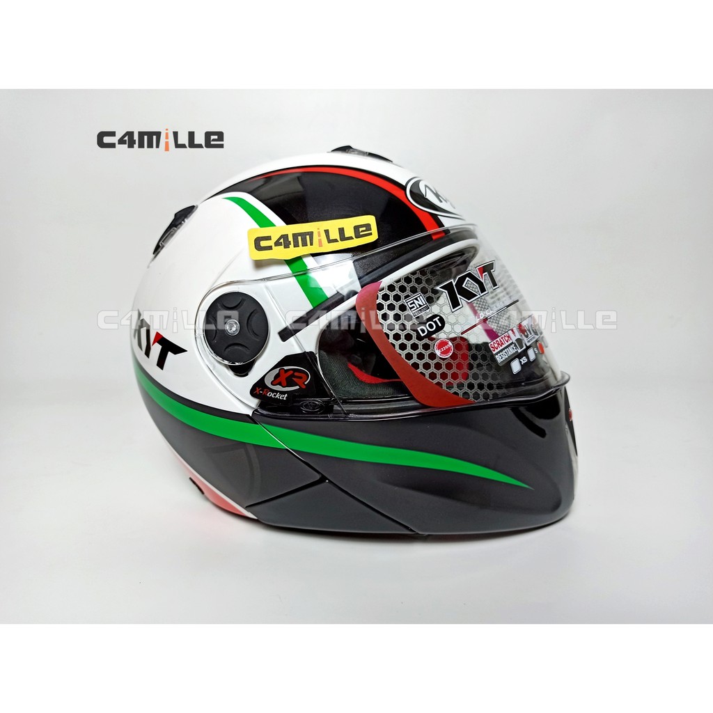 Jual HELM KYT X ROCKET 2 WHITE BLACK RED FULL FACE XROCKET Shopee