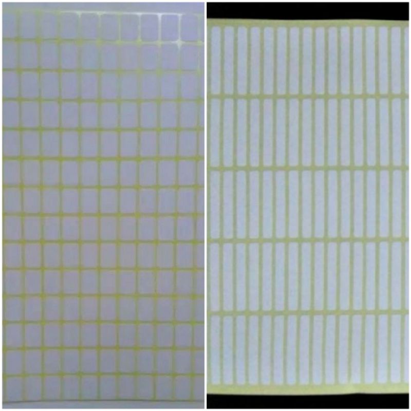 Jual Stiker Sticker Label Bulat dan Persegi Stiker Polos ( 1 lembar/ 1 ...