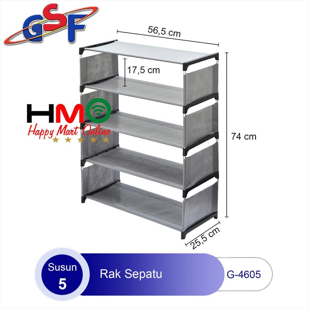 Jual Rak Sepatu 5 Susun Portable Rak Tempat Organizer Sepatu Susun 5 ...
