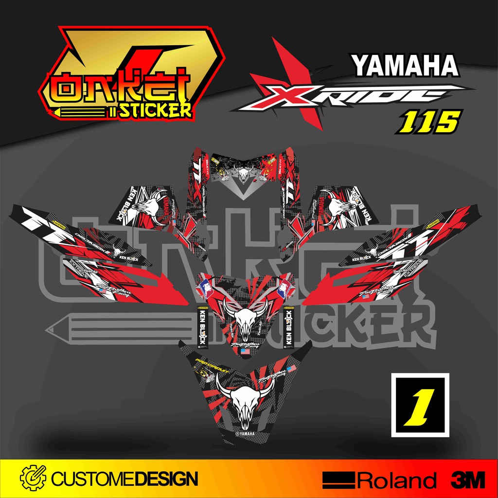 Jual Decal Sticker X Ride Ttx Shopee Indonesia