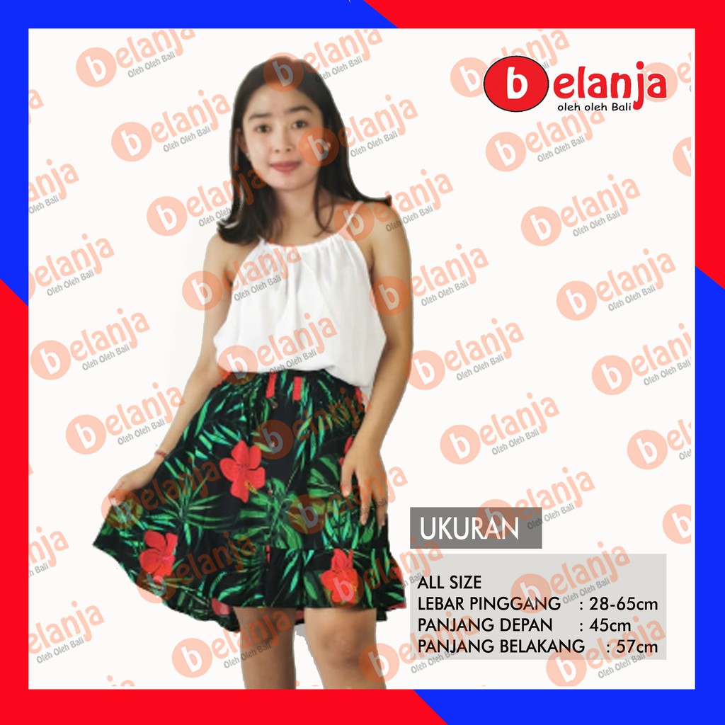 Jual New produk rok pendek rumbai rok bali bunga oleh oleh bali ...