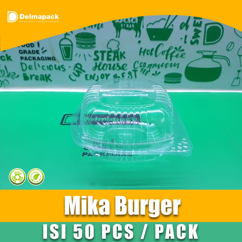 Jual MIKA BURGER - MIKA ROTI BURGER KUE - FOODSAFE - 50 PCS | Shopee ...