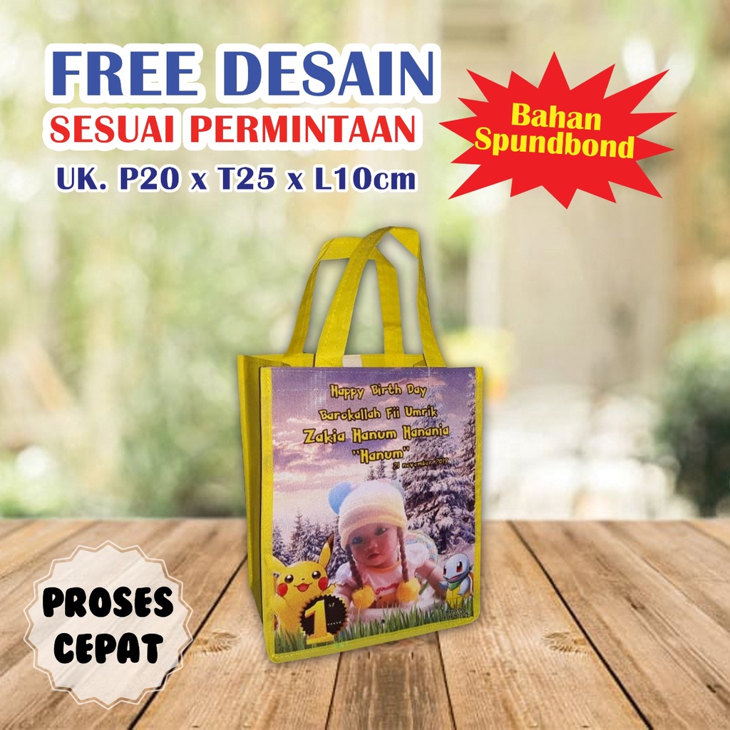 Jual TAS ULANG TAHUN ANAK/TAS JINJING SOUVENIR ULTAH ANAK/GOODIE BAG