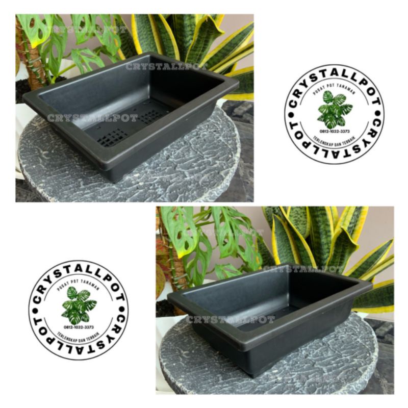 Jual pot bunga tanaman ceper NKT BONSAI 01 HITAM - NKT BONSAI 01 HITAM ...