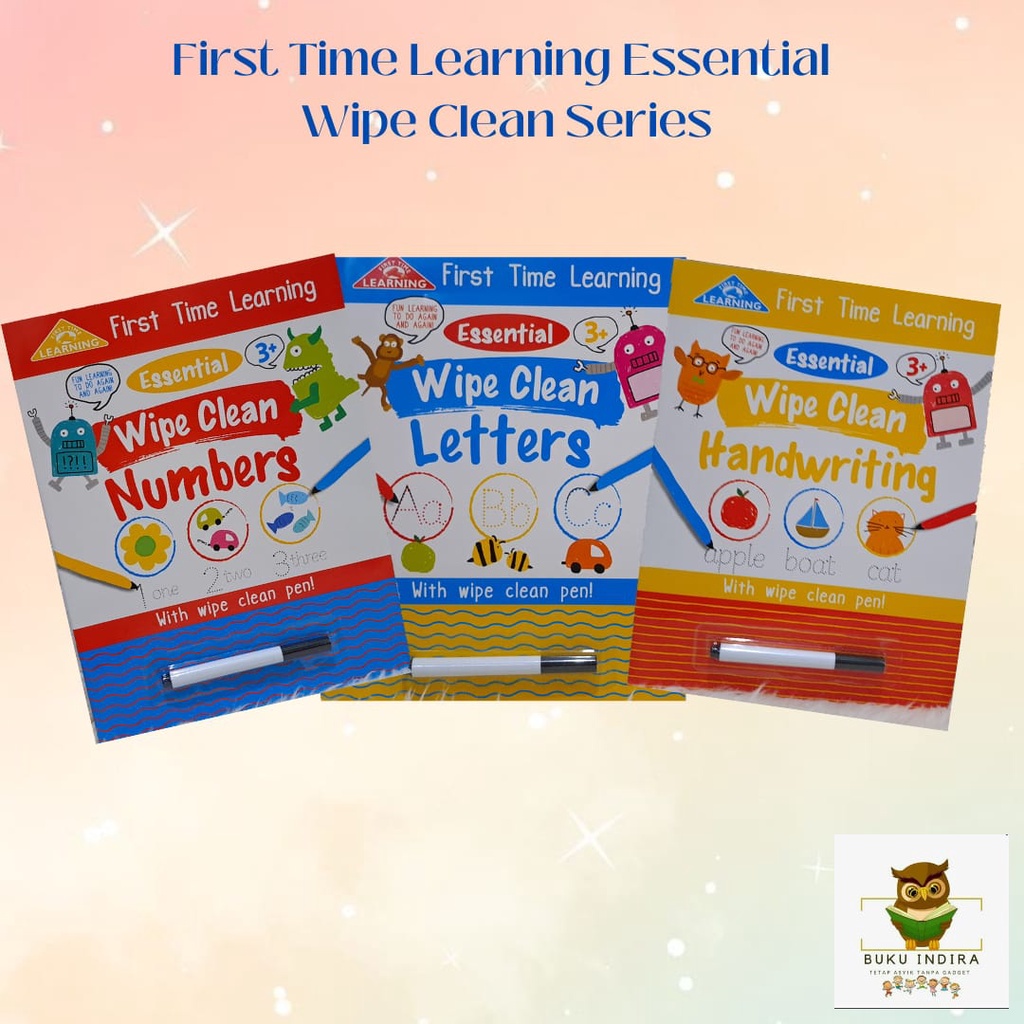 Jual Paket Bundling First Time Learning Essential Wipe Clean Series ...