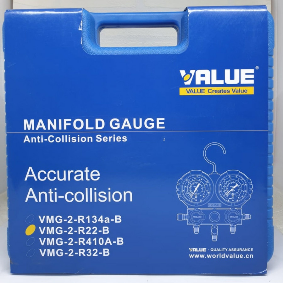 Jual Testing Manifold Set + Box R22 Value VMG-2-R22-B Manifold Analyzer ...