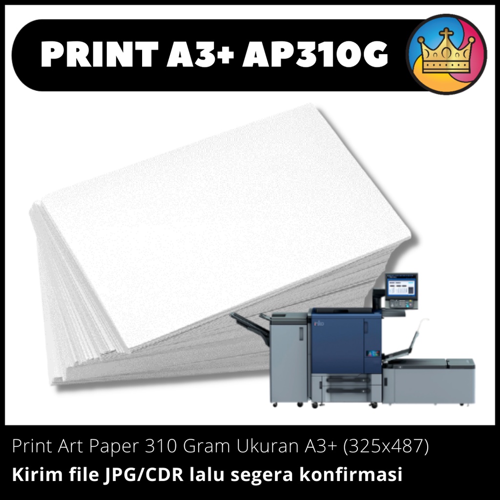 Jual DIGITAL PRINT A3+ Cetak Kertas Art Paper Carton AP 310 Gram ...