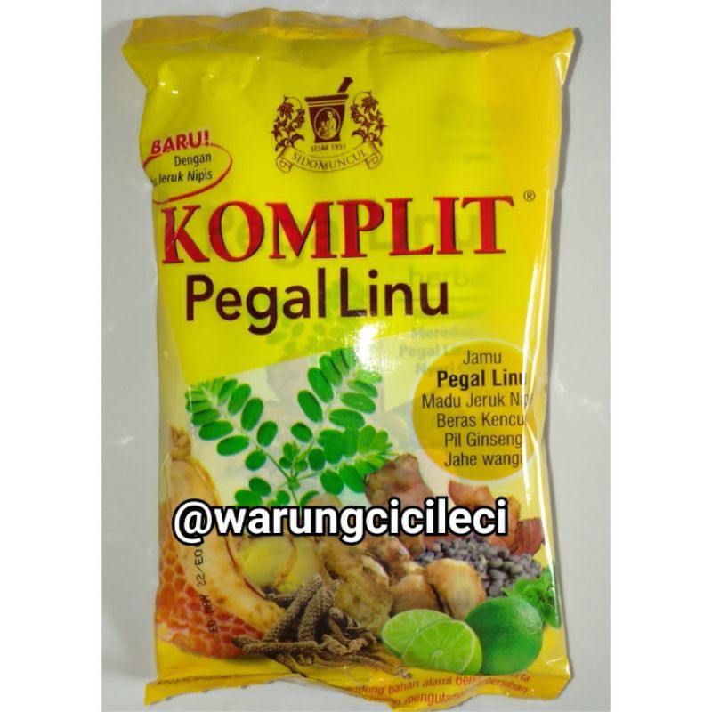 Jual Jamu Komplit Pegal Linu Sidomuncul 1 Saset Shopee Indonesia