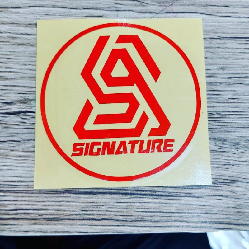 Jual Sticker Cutting Logo Signature isi 1v.3 pcs | Shopee Indonesia