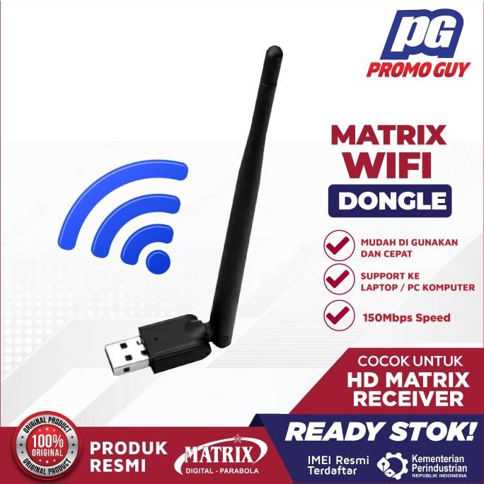 Jual Matrix USB Dongle Wireless WIFI Receiver Adapter 150Mbps Antenna ...