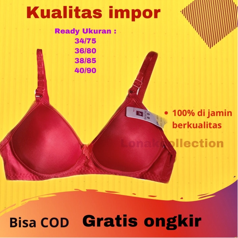 BH/Bra Sorex Wanita Dewasa Sport Tipe 01001/01002 Tanpa Busa Tanpa