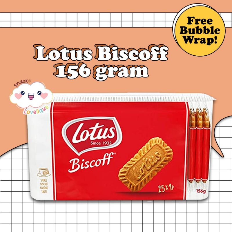 Jual Promo Lotus Biscoff Caramelized Biscuit 156gr 25 Pcs | Shopee ...