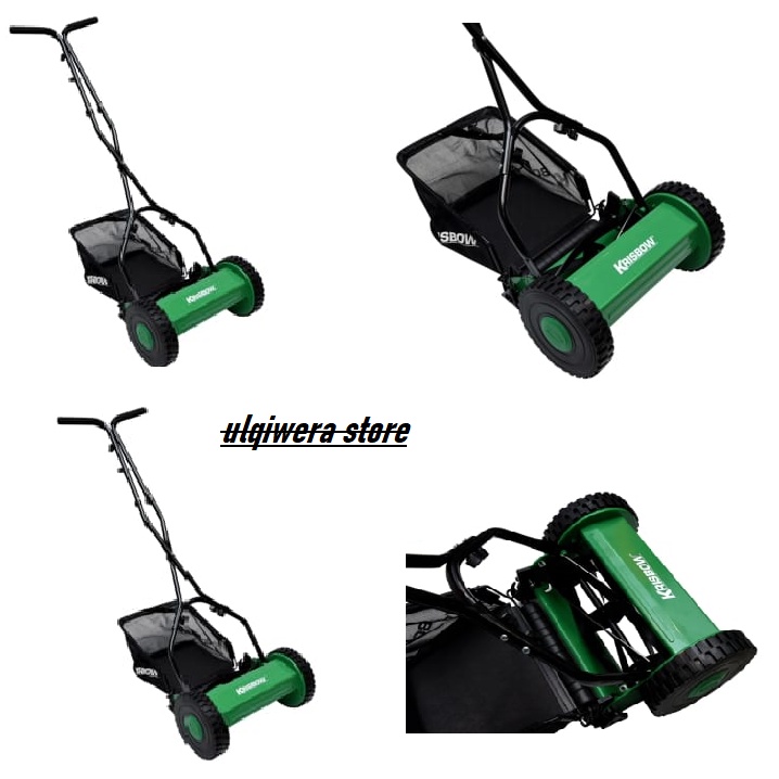 Jual Krisbow Alat Pemotong Rumput Dorong Manual 38 Cm 15 inch | Shopee ...