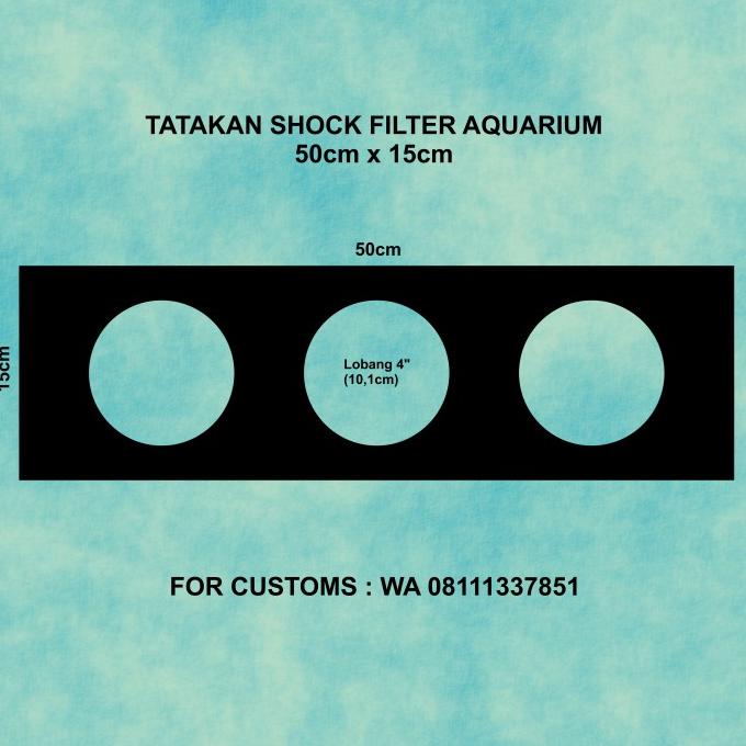 Jual Akrilik Tatakan Shock Filter Saringan Aquarium Tebal 3mm Panjang ...