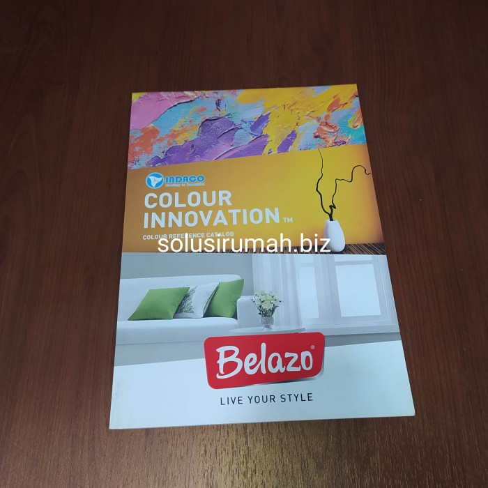 Jual KATALOG CAT INDACO BELAZO 36 HAL CAT TEMBOK BUKU WARNA KARTU COLOR ...