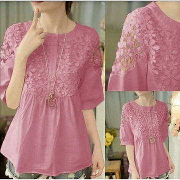 Fwg Blouse Bronita Atasan Blouse Korea Style Baju Wanita Model Baru Blouse