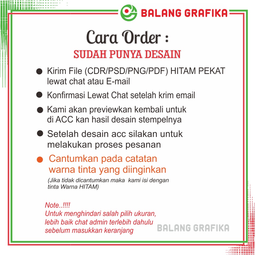 Jual Stempel Jumbo ukuran Besar Cap Kemasan Kardus paper Bag stampel ...