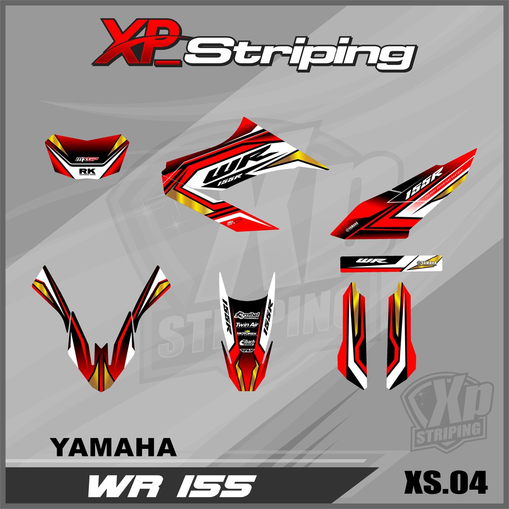 Jual Stiker Striping Lis WR 155 - Sticker Striping Variasi Motor WR 155 ...