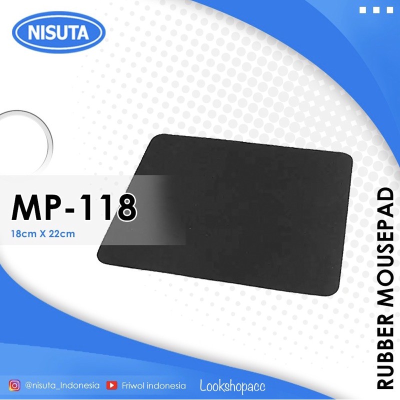 Jual MIKUSO MP-118 Mousepad Rubber Mouse Pad Alas Mouse | Shopee Indonesia