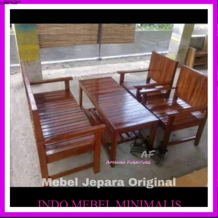 Jual Meja Kursi Ruang Tamu Minimalis Murah Berkualitas Kayu Bengkirai ...