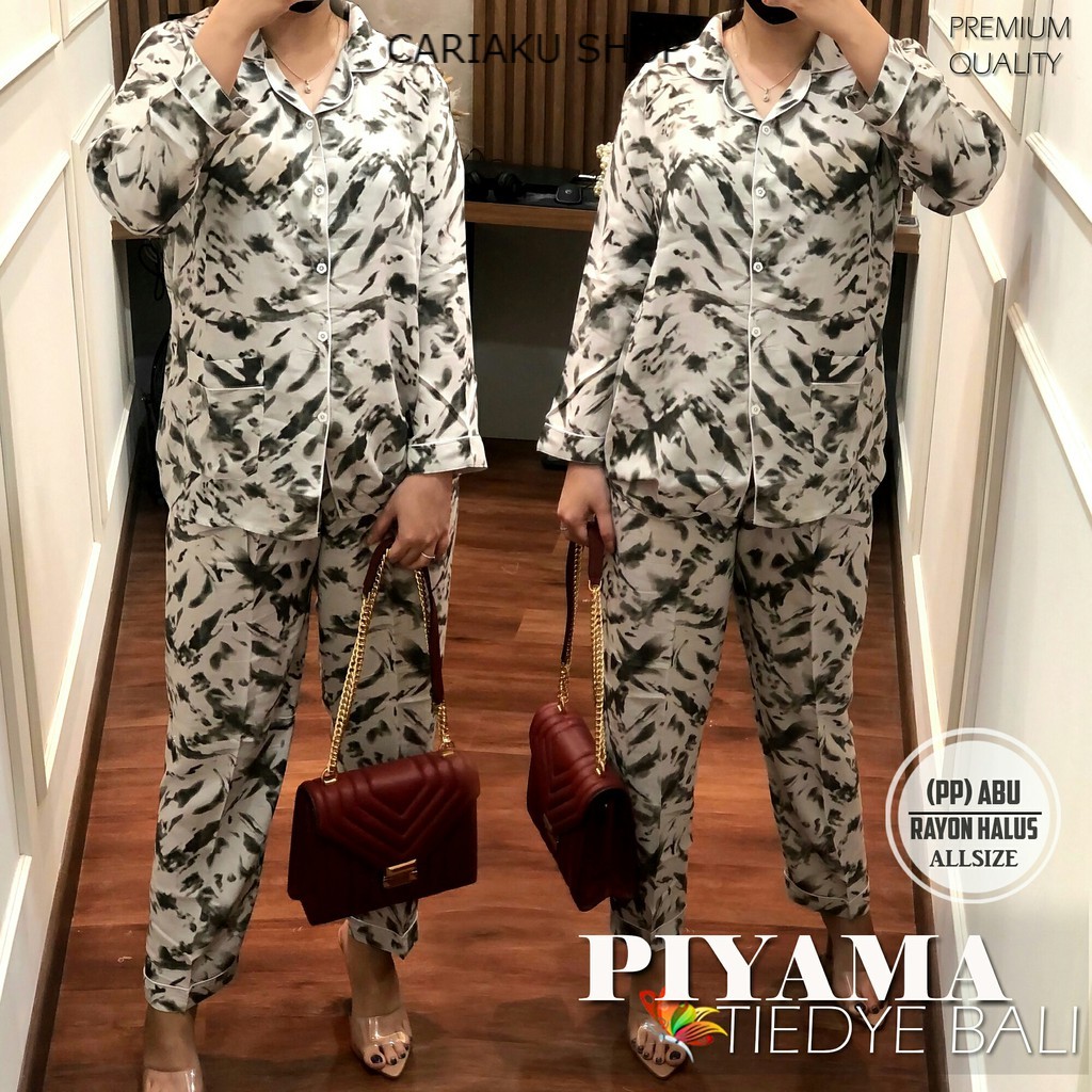 Jual PIYAMA BALI (PP) RAYON LENGAN PANJANG TIE DYE (REALPICT) | BAJU