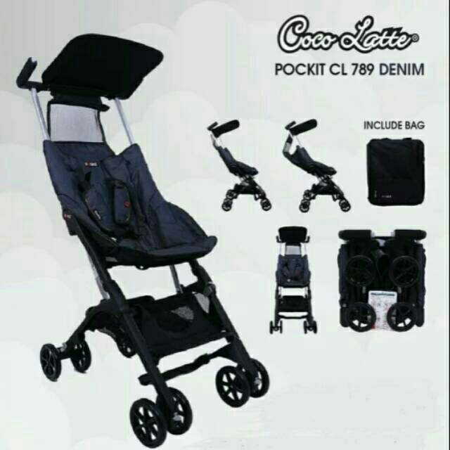 stroller cabin size travelling kereta bayi Cocolatte Pockit CL 789 Backpack GEN 5