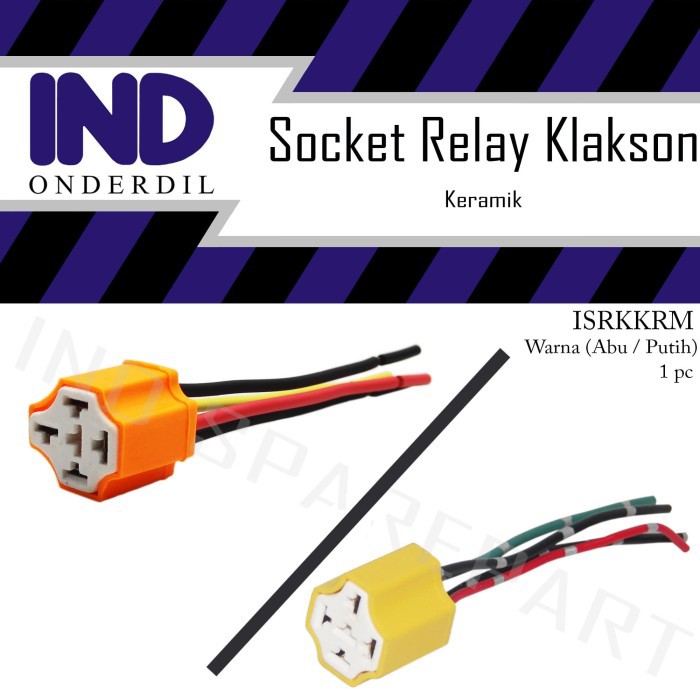 Jual Jual Socket-Soket Relay-Riley-Rilei Klakson 4 Kaki-Kabel Keramik ...