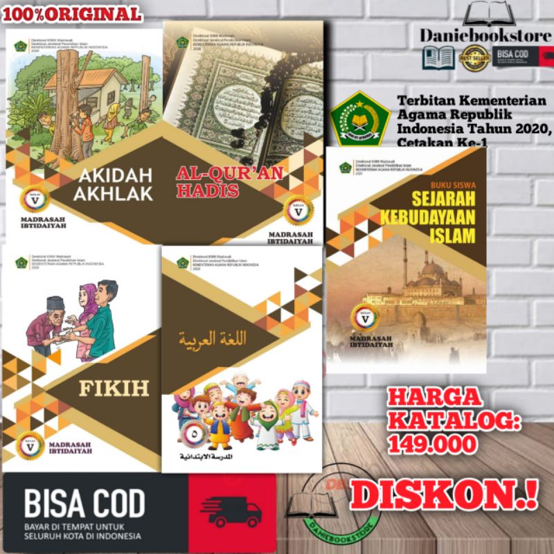 Jual BUKU PENDIDIKAN AGAMA ISLAM MI KELAS 5 . AKIDAH AKHLAK , FIKIH ...