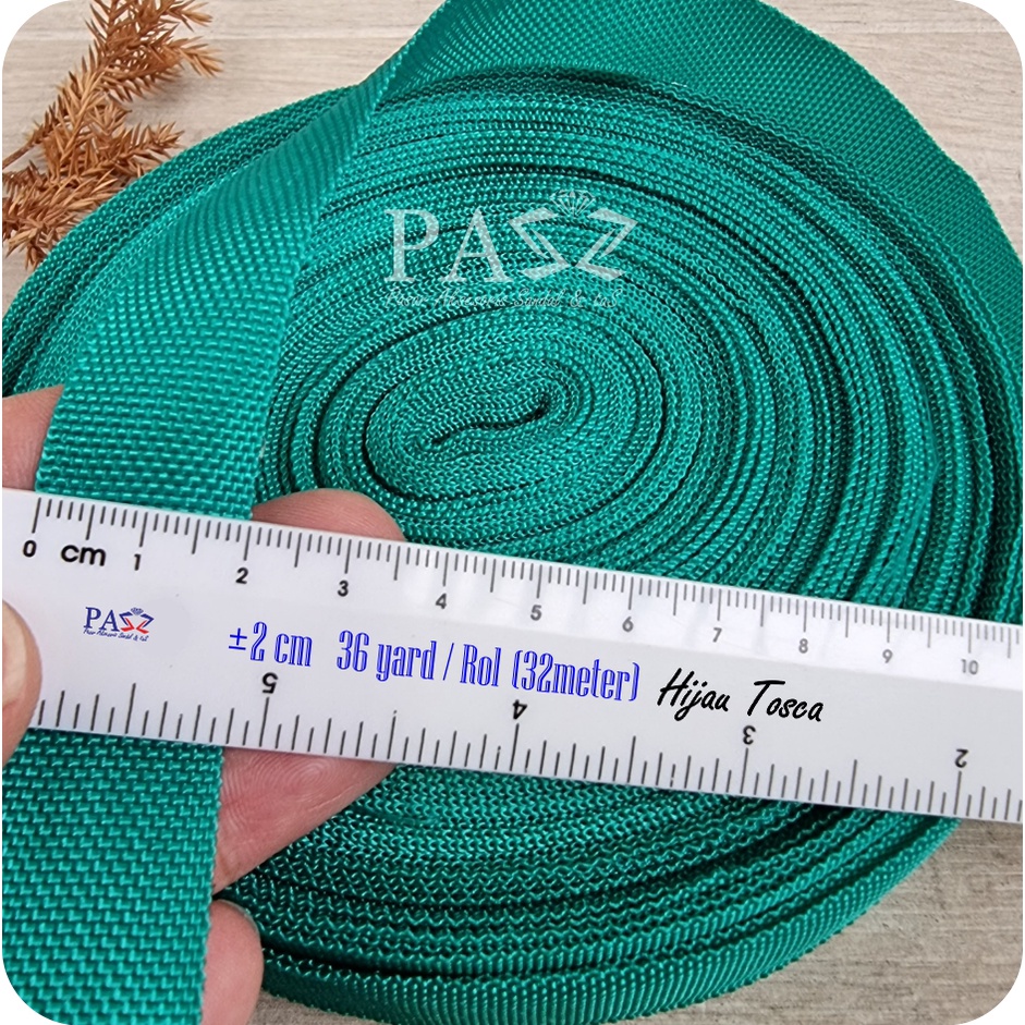 Jual Tali Webbing Pelipit / Bisban / PCR 2 cm 36 Yard/rol (32Meter ...