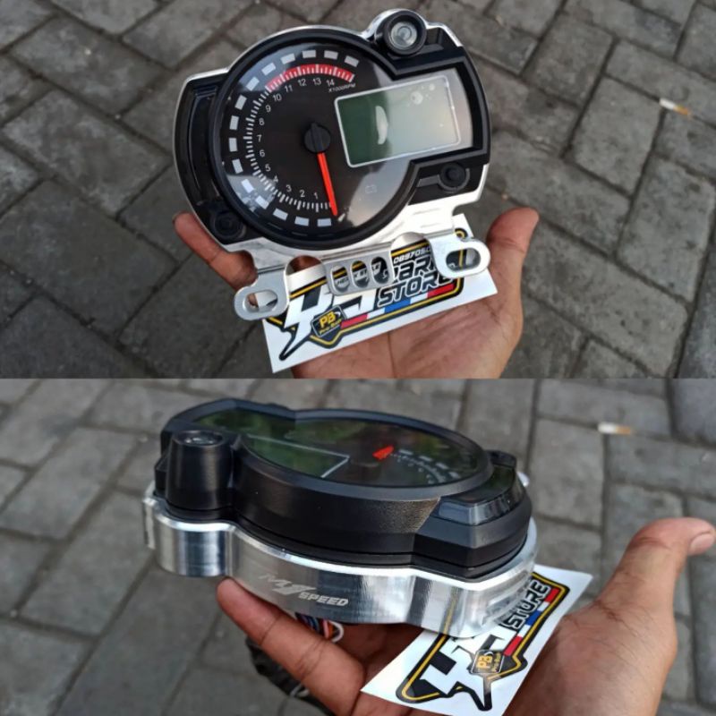 Jual speedometer koso RX2N set cover CNC pnp shock NINJA | Shopee Indonesia