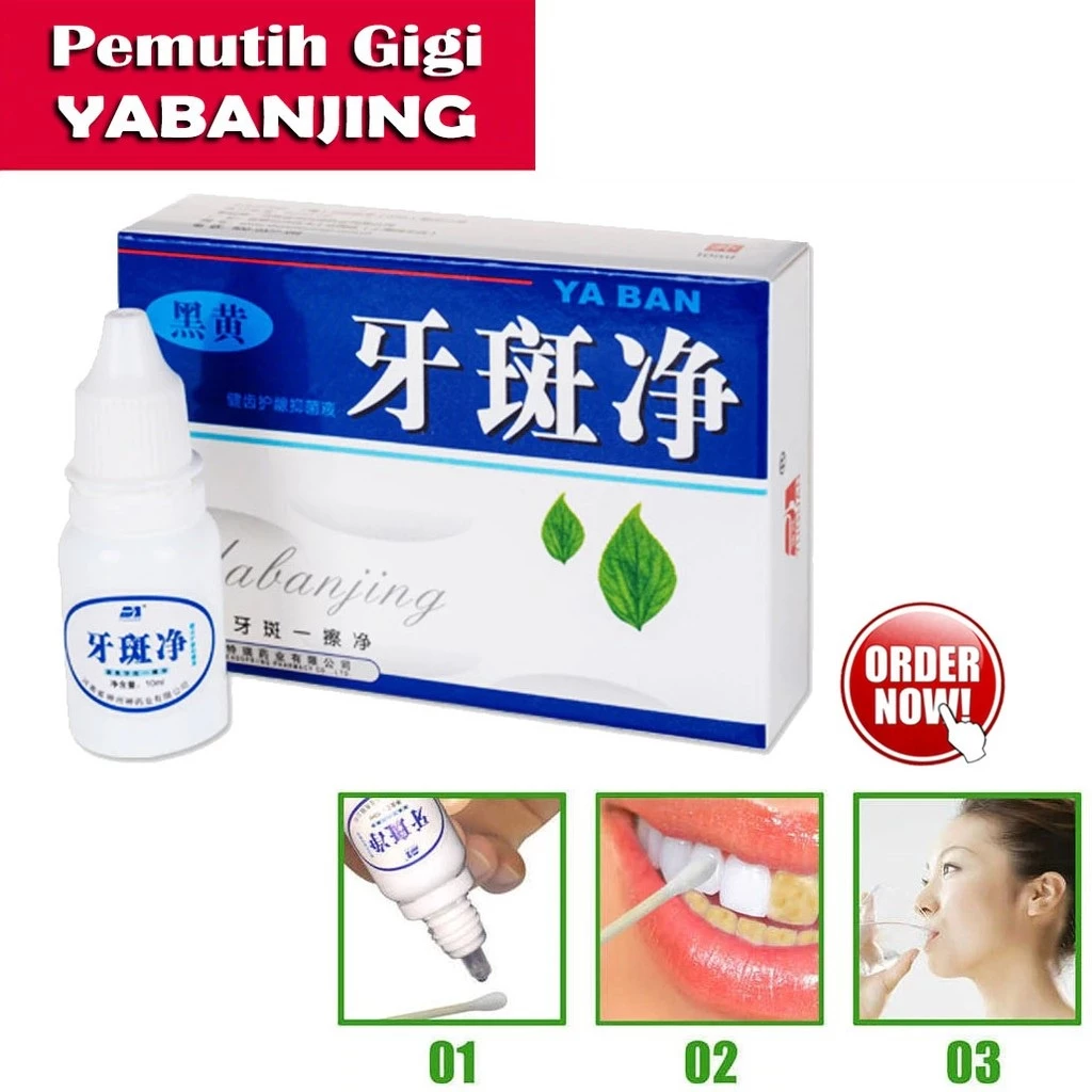 HOPE STORE - Yabanjing Whitening teeth / Cairan Membersihkan & Pemutih Gigi Kuning Permanen Instant | AutoStock