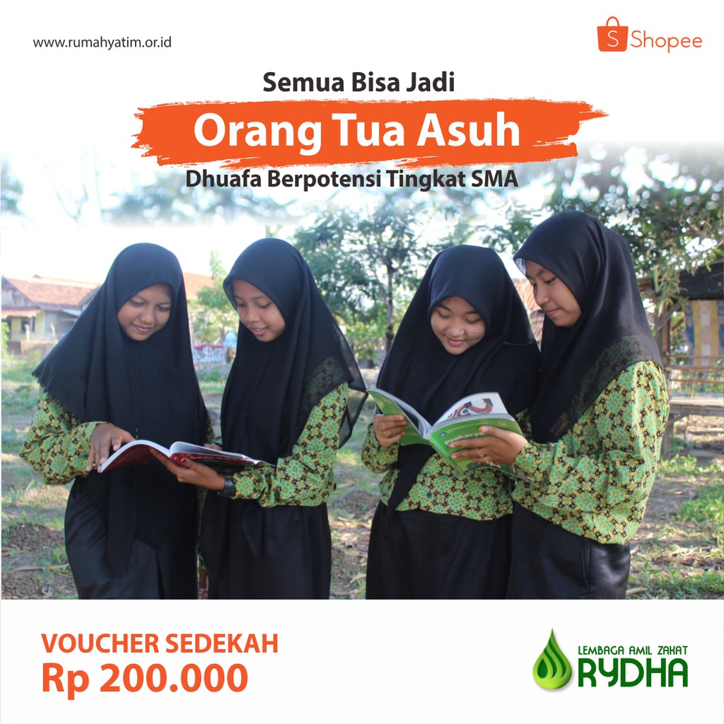 Jual LAZ RYDHA - Sedekah Peduli Pendidikan [OTA] | Shopee Indonesia