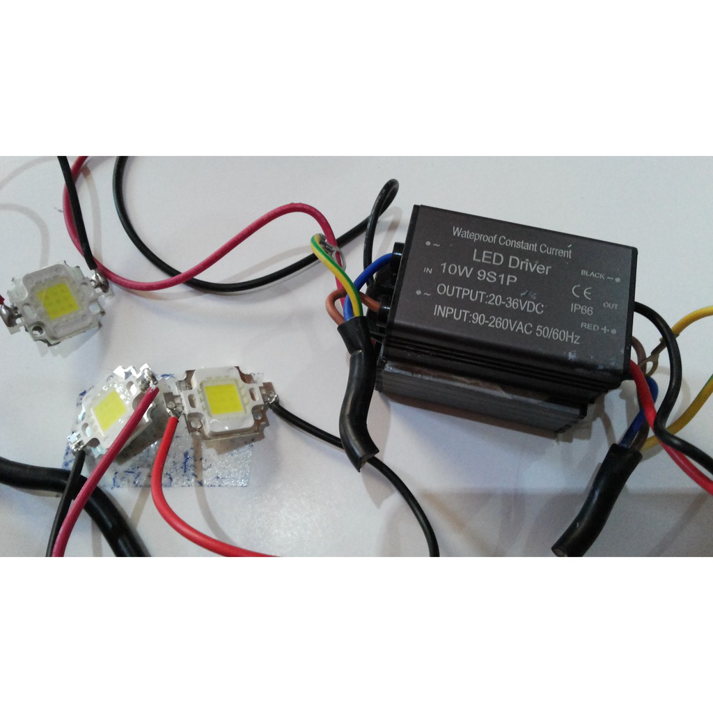 Jual LED DRIVER 10W dan LED HPL 10W - Waterproof - Kondisi 100% Bagus ...