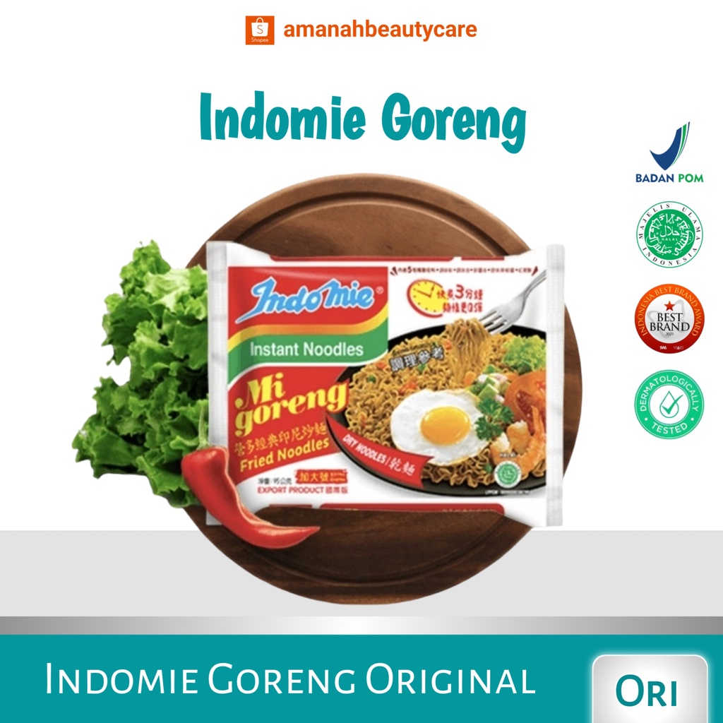 Jual Indomie Goreng MIe Instant Rasa Original Ayam Bawang Sate Rendang ...