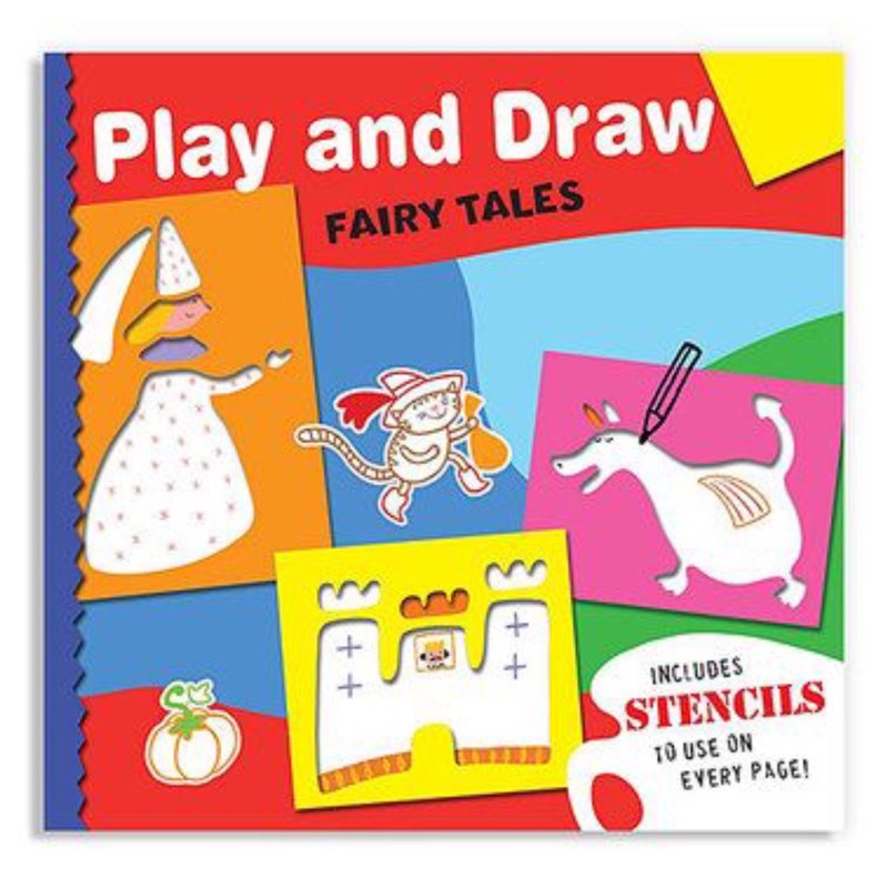 Jual Play and Draw Fairy Tales include stencil | Shopee Indonesia