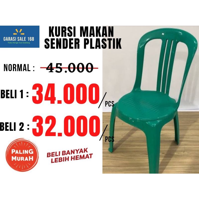 Jual Kursi Plastik Sender Kursi Makan Kursi Kondangan Kuat Merk Golden