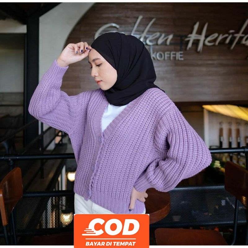 Jual Kardigan rajut oversize | Shopee Indonesia