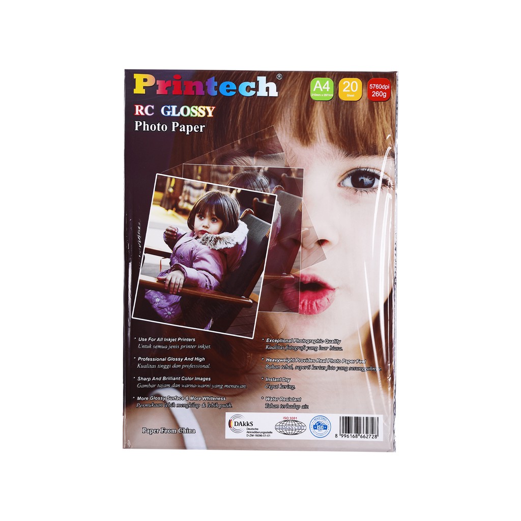 Jual Kertas Foto Photo Paper Printech Rc Glossy Photo Paper A4 260g